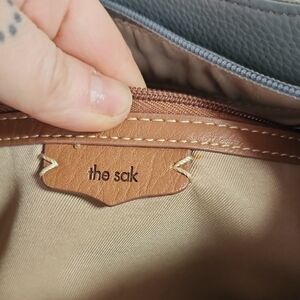 The Sak Tan and Gray Leather Bag